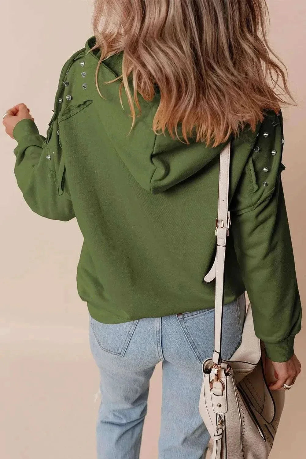 Stylish Long Sleeve Drawstring Hoodie - Love Salve